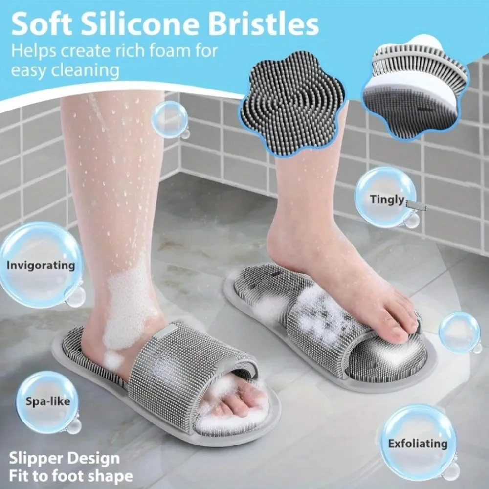 Silicone Shower Foot Scrubber  - đánh giá và giá Flippers Swimming