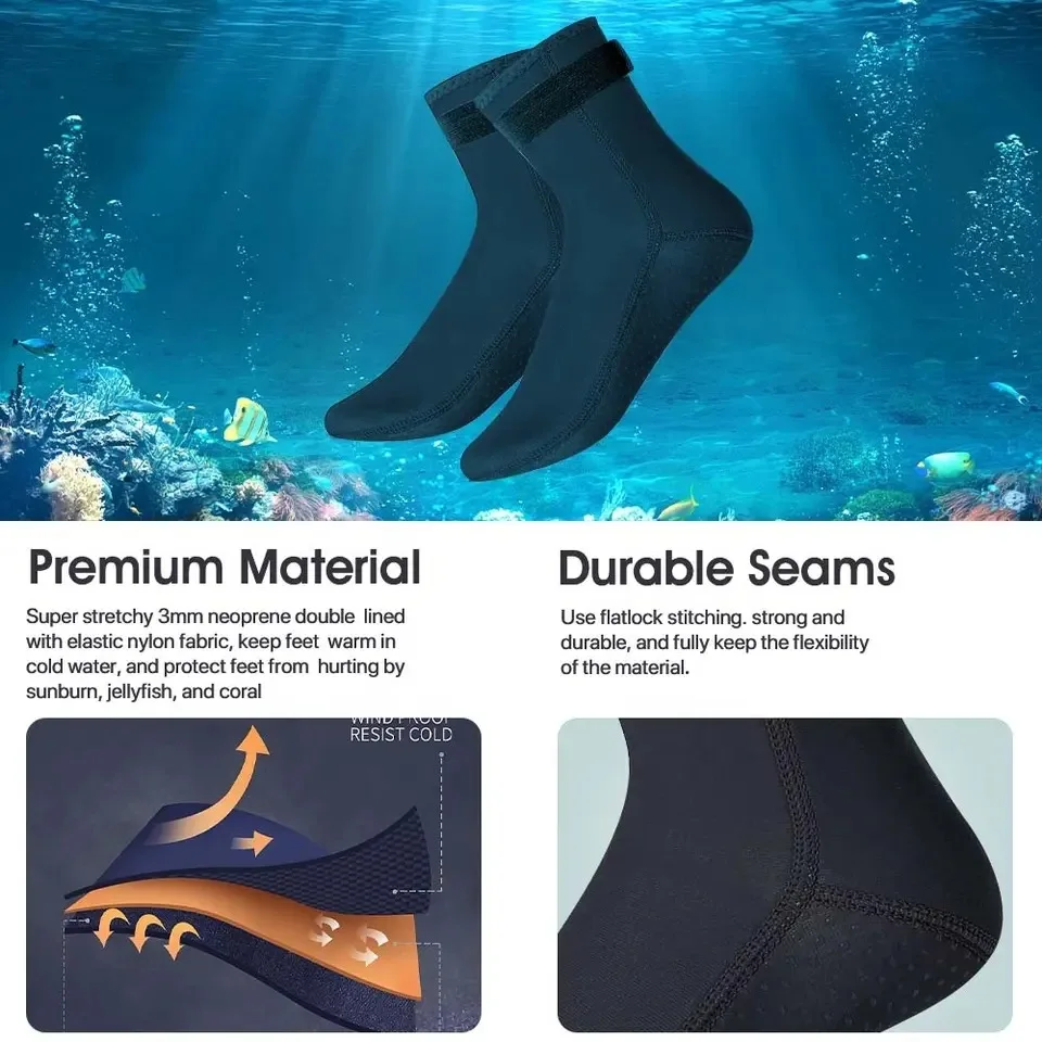 Neoprene Diving Socks 3mm Wets - đánh giá và giá Wetsuit Men