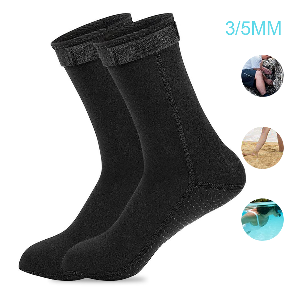 5mm Neoprene Socks 3mm Wetsuit - đánh giá và giá Flippers Swimming